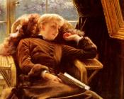 詹姆斯蒂索 - Kathleen Newton In An Armchair